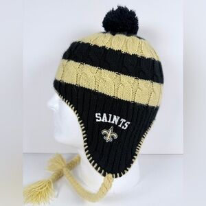 Women’s New Orleans Saints Winter Hat With Tassels 47 Brand
